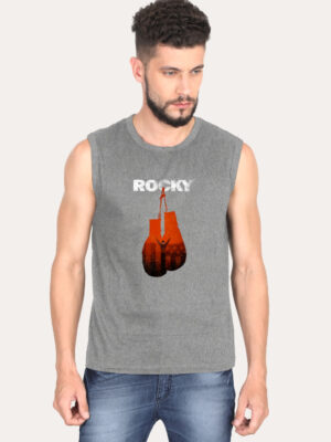 Rocky - Italian Stallion Sleeveless T-shirt (Charcoal Grey)