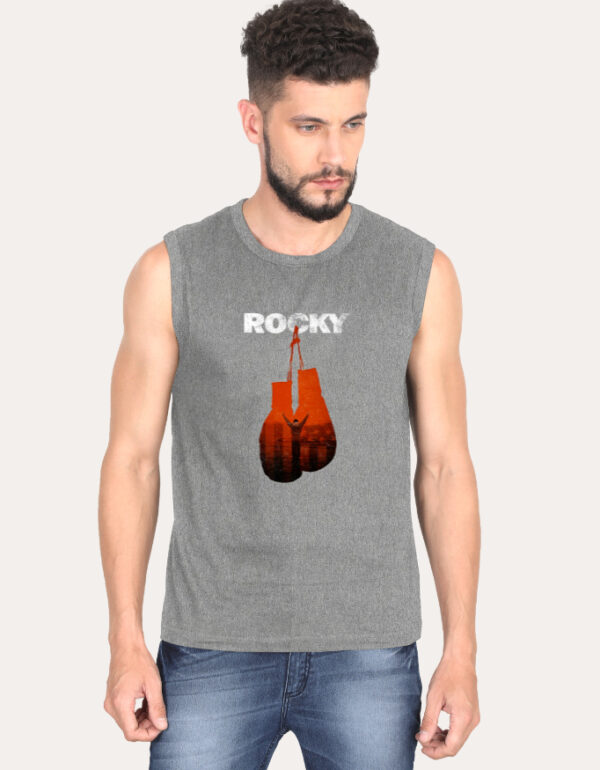 Rocky - Italian Stallion Sleeveless T-shirt (Charcoal Grey)